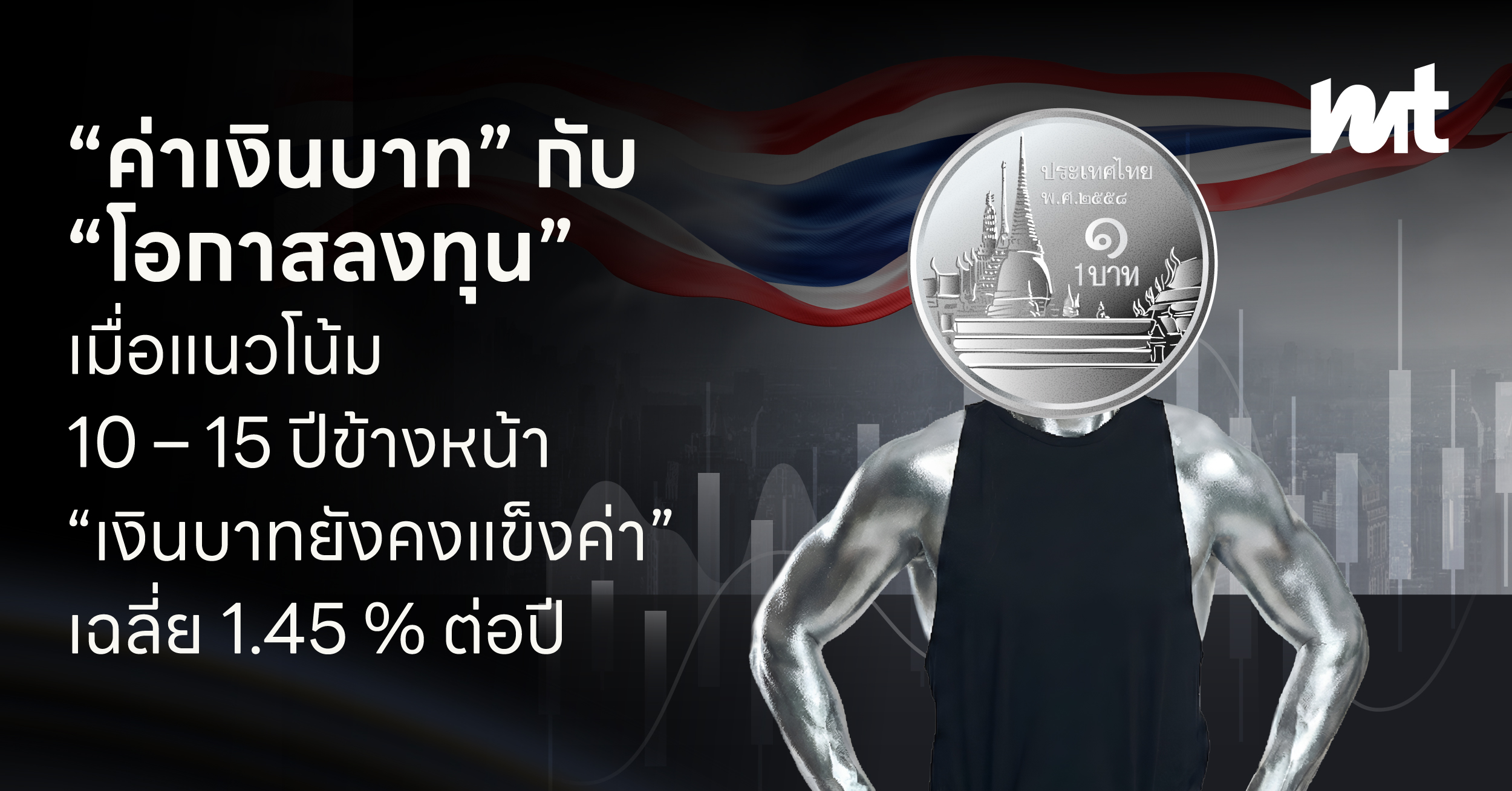 “ค่าเงินบาท” กับ “โอกาสลงทุน” เมื่อแนวโน้ม 10 – 15 ปีข้างหน้า “เงินบาทยังคงแข็งค่า” เฉลี่ย 1.45 % ต่อปี
