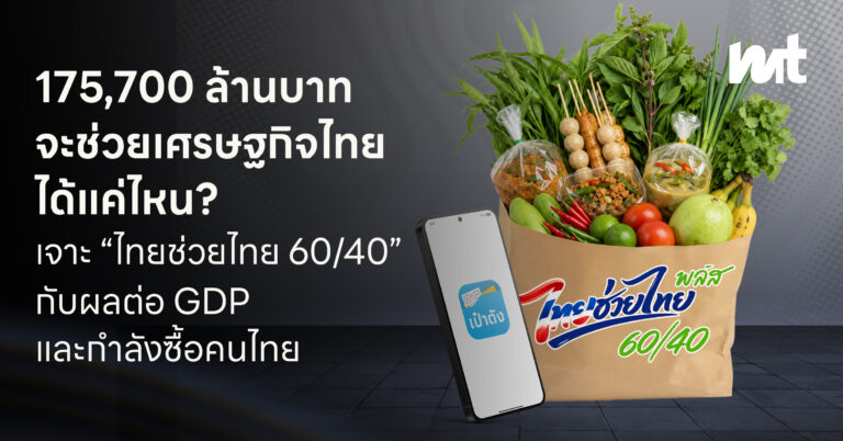 175,700 ล้านบาท แจกเงินรอบนี้ ต่างจากเดิมยังไง? “ไทยช่วยไทย 60/40” กับผลต่อ GDP และกำลังซื้อคนไทย